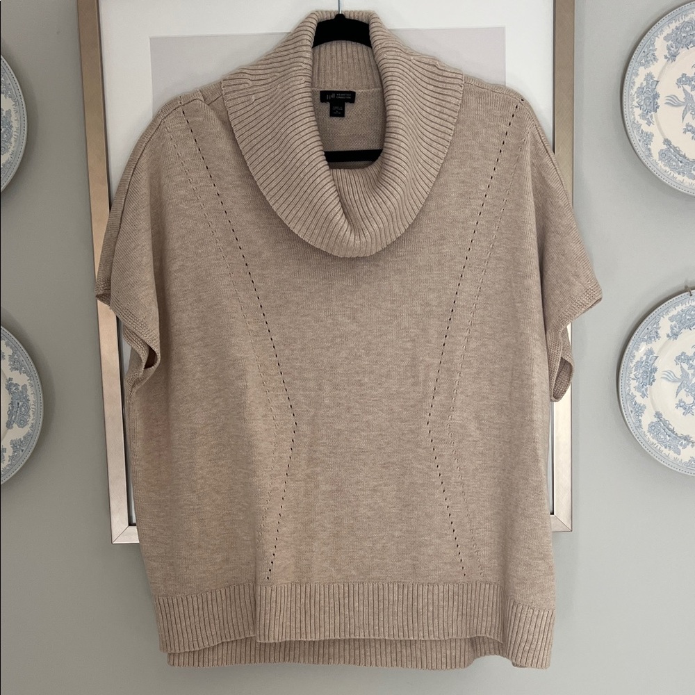 J. Jill Taupe Cowl Neck Sweater